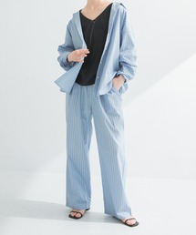 パンツ new basic　インドスビンコットンストライプパンツ レディース｜ZOZOTOWN Yahoo!店
