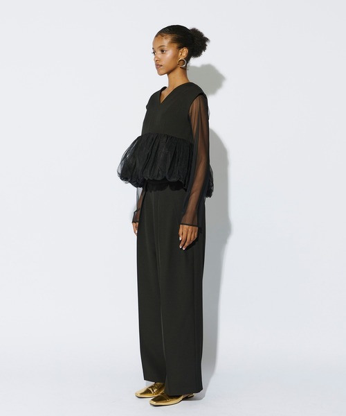 スーツ・フォーマル・ドレス ANDRESD /peplum tulle set up pants dress peplum tulle set up pants dress | ANDRESD