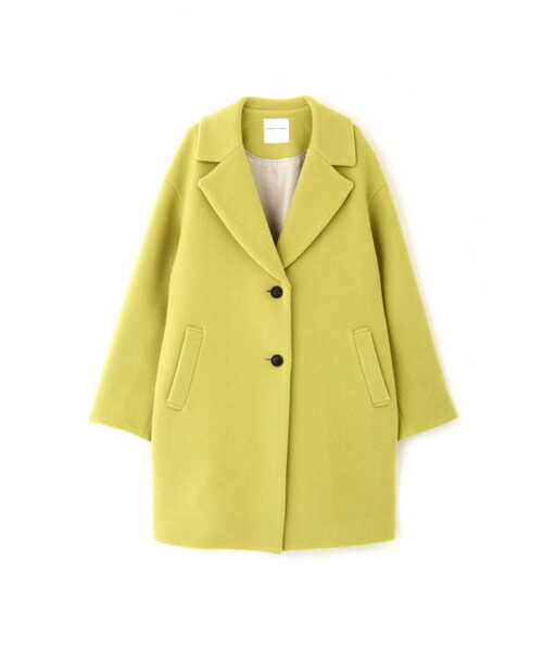 human woman（ヒューマンウーマン） チェスターコート MEDIUM イエロー
