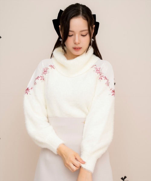 「WILLSELECTION」 タートルネックニット FREE ブラック レディース_画像3