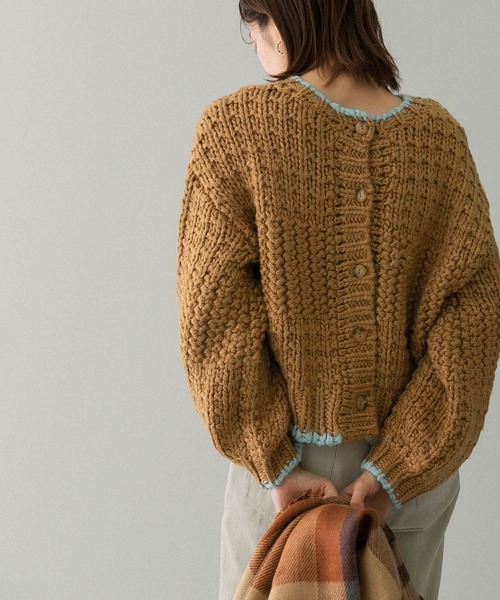 「KBF」 長袖ニット ONE ベージュ レディース_画像5