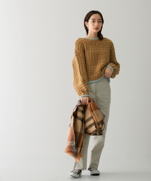 「KBF」 長袖ニット ONE ベージュ レディース_画像7