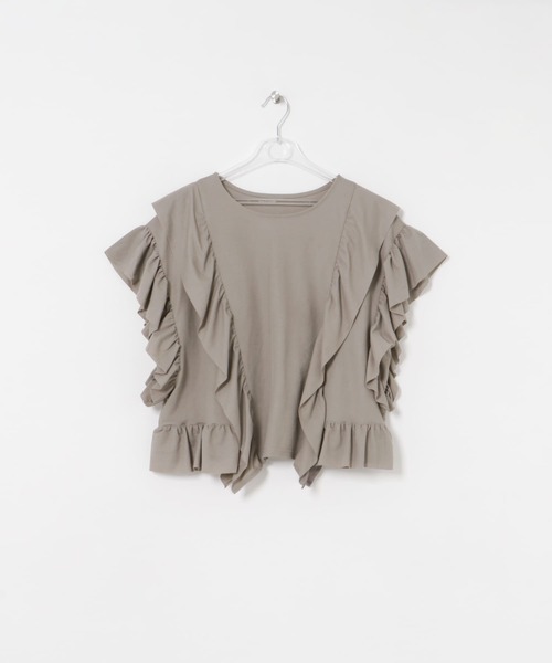 新品未使用 LATTO ラート フリル Tシャツ ベージュ フリーサイズ LAATO tシャツ frill tee レディース : ZOZOTOWN Yahoo!店