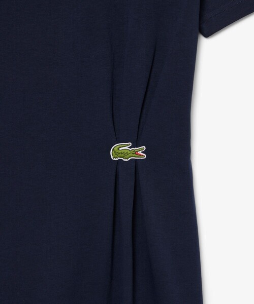 【新品】LACOSTE×SWAROVSKI ニットワンピース ワニロゴ 38 美品】LACOSTE ワニロゴ 38 M ロングワンピース ネイビー - メルカリ