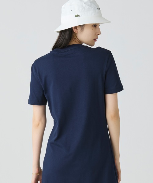 LACOSTE ワンピース ワニロゴプリーツTシャツドレス /ワンピース