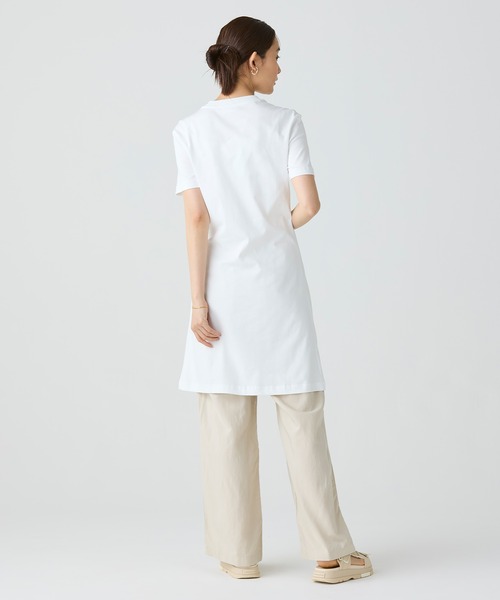 LACOSTE ワンピース ワニロゴプリーツTシャツドレス /ワンピース