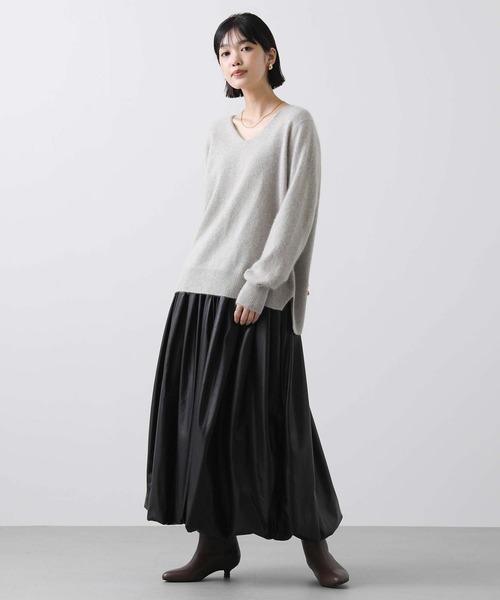 「Torrazzo Donna」 プリーツスカート FREE ブラウン レディース_画像3