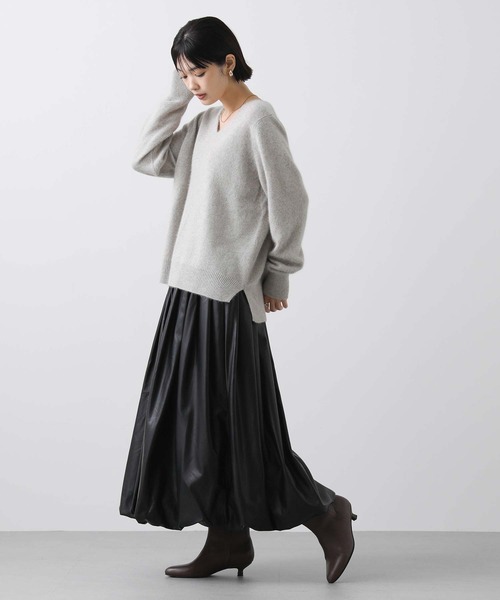 「Torrazzo Donna」 プリーツスカート FREE ブラウン レディース_画像4