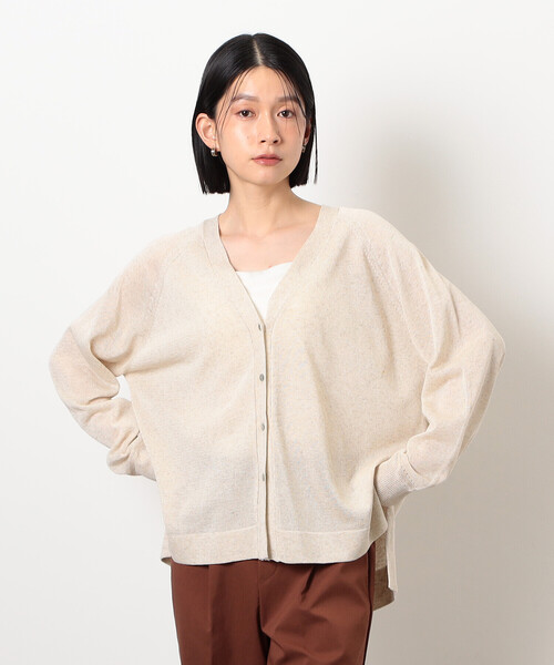 COMME CA ISM（コムサイズム） カーディガン リネン混カーディガン