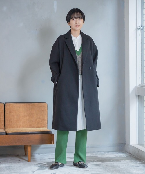 LEPSIM（レプシィム） チェスターコート FREE ブラック レディース