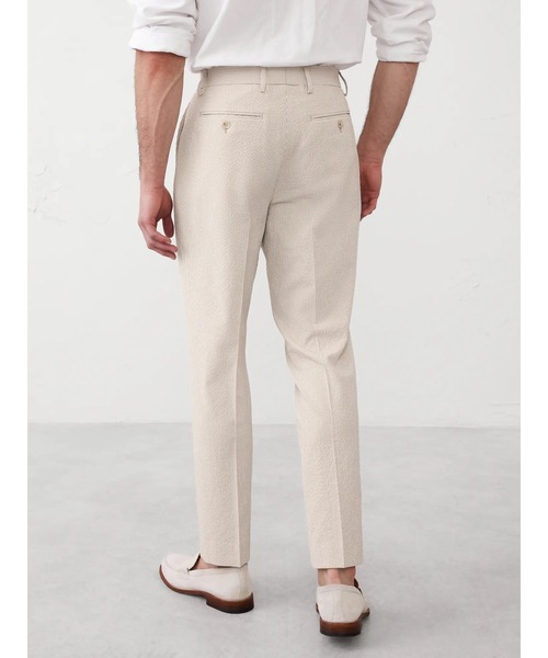 テーラードフィット カーキシアサッカースーツパンツ BANANA REPUBLIC FACTORY STORE｜(M)BANANA REPUBLIC FACTORY