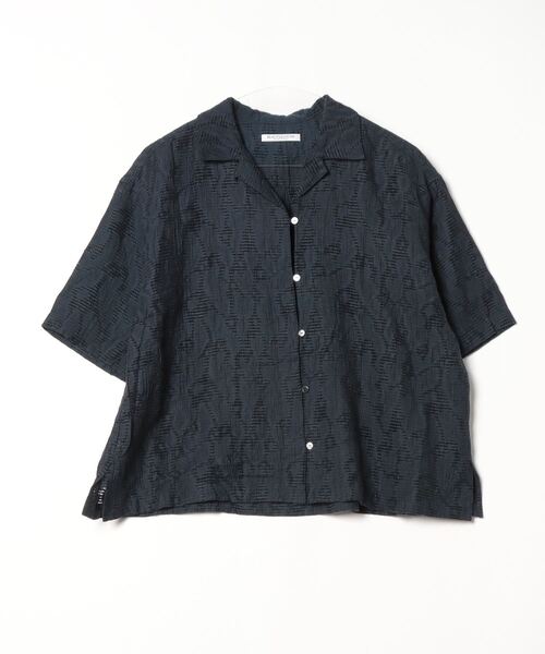 「BEAUTY&YOUTH UNITED ARROWS」 半袖シャツ - ネイビー レディース