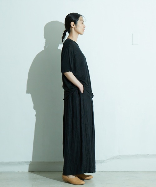 「IKKUNA」 半袖Tシャツ 1 グリーン系その他 レディース IKKUNA 「IKKUNA」 半袖Tシャツ 1 グリーン系その他 レディース