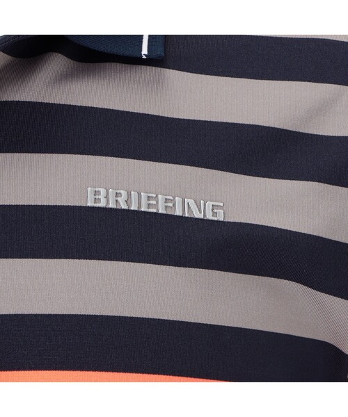 BRIEFING ストライプポロシャツ Mサイズ BRIEFING ポロシャツ MEN'S MARINE STRIPE POLO メンズ
