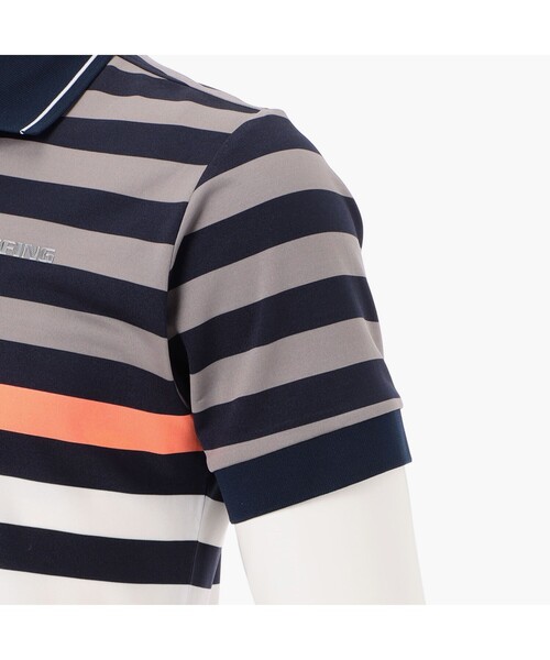BRIEFING MENS STRIPE POLO ボーダーポロシャツ メンズ BRIEFING GOLF ブリーフィングゴルフ [春夏] ポロシャツ