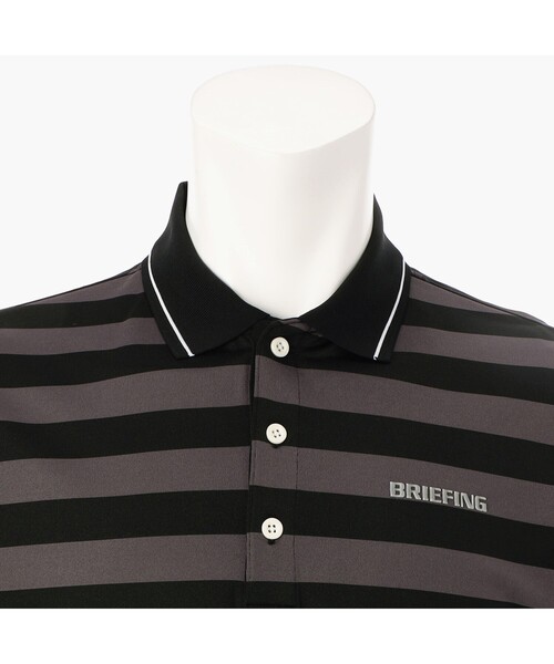 BRIEFING ポロシャツ MEN'S MARINE STRIPE POLO メンズ
