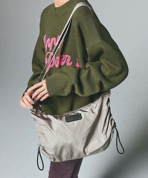 X-girl ショルダーバッグ バッグ SIDE DRAWSTRING BAG