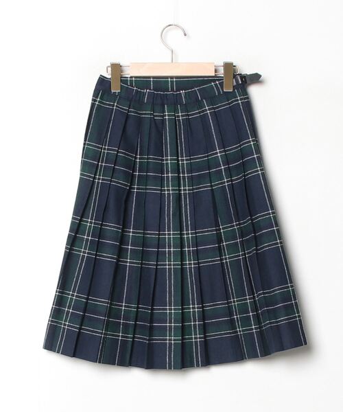 「O'NEIL of DUBLIN」 チェック柄スカート 4 ネイビー レディース_画像2