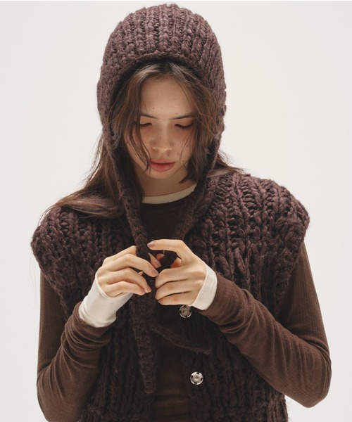 TODAYFUL ニット帽 ニットキャップ Mix Knit Scarf レディース