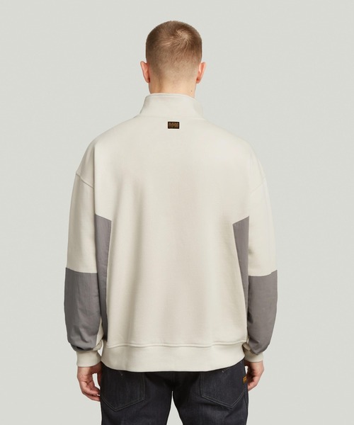 gstar raw ハーフジップ G-STAR RAW tシャツ MOTION HALF ZIP TWEETER/グラフィック