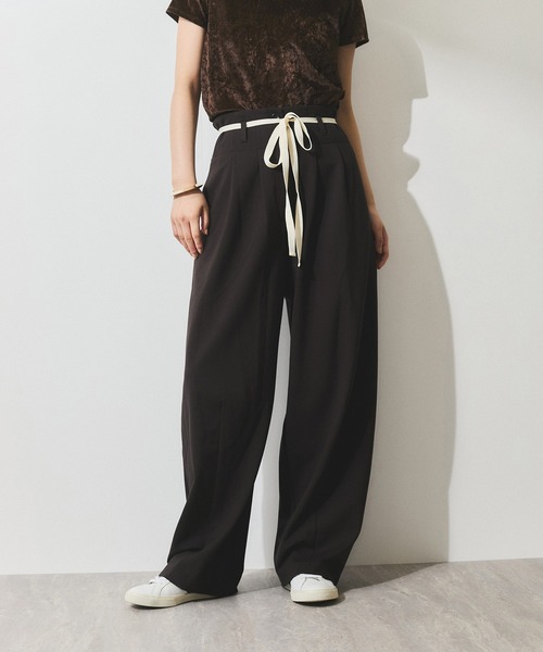 新品未使用　ADAM ET ROPE'  会津木綿ハイウエストパンツ Adam et Rope' - 最終値下げ 会津木綿ハイウエストパンツの通販