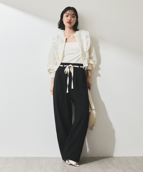 ADAM ET ROPE'（アダムエロペ） パンツ 「WEB限定」ハイウエストカーブ