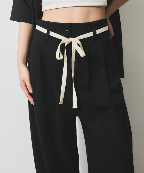 ADAM ET ROPE'（アダムエロペ） パンツ 「WEB限定」ハイウエストカーブ