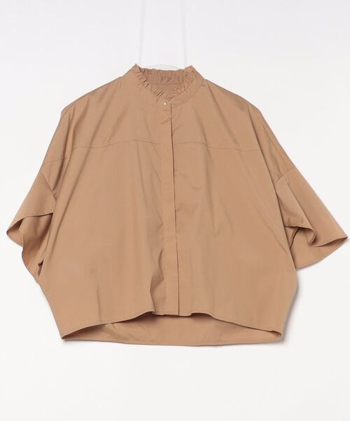 「green label relaxing」 7分袖ブラウス FREE ベージュ レディース