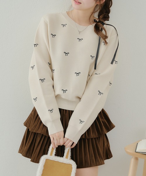 continuer de NICE CLAUP 「continuer CLAUP」 長袖ニット FREE