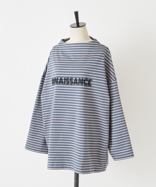「BEARDSLEY」 長袖カットソー FREE ブルー レディース BEARDSLEY 「BEARDSLEY」 長袖カットソー FREE ブルー
