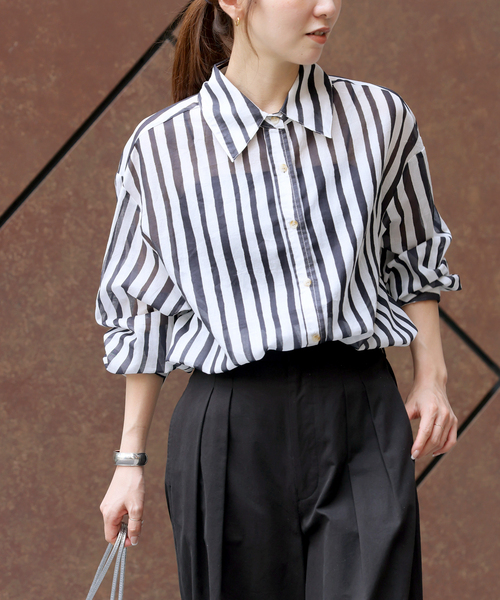 ブラウス シャツ 「THE KORNER/ザ コーナー」コットンシャツ レディース