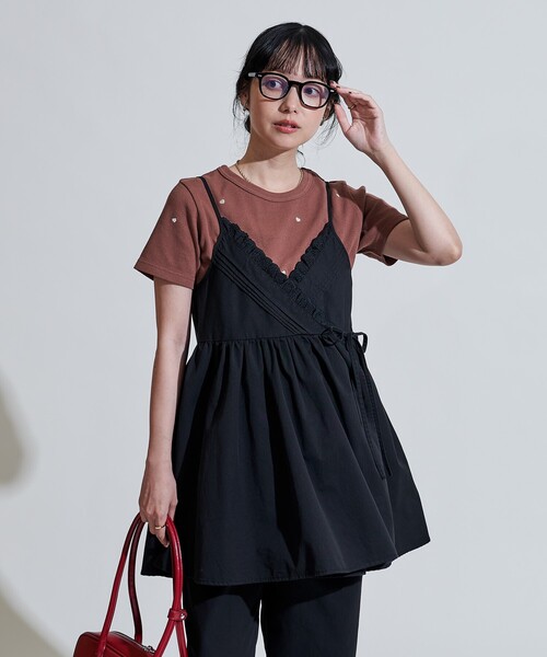 FREAK'S STORE チュニック レースギャザーカシュクール