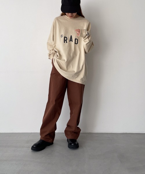 「CANAL JEAN」 長袖カットソー MEDIUM サンドベージュ レディース