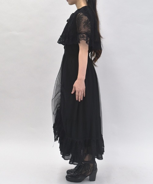アンドレスド　レースケープワンピース セール 50%OFF】セパレートレースケープワンピース(504950946