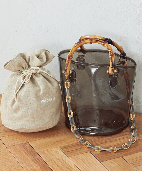 「MONO COMME CA」 2WAYバッグ FREE グレー レディース_画像5