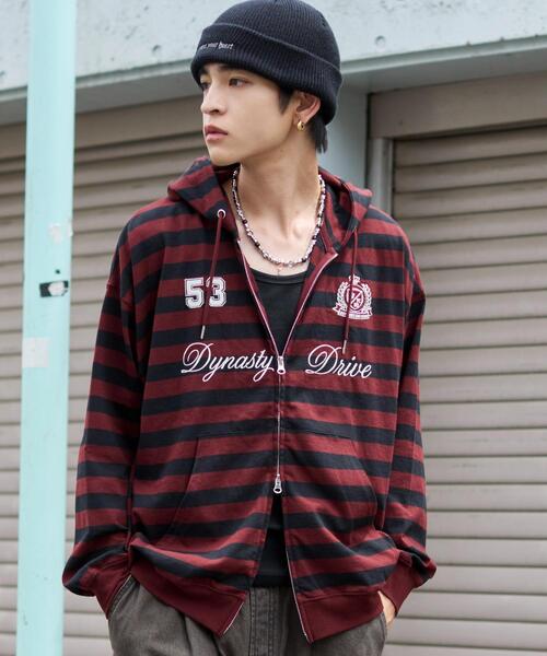 WEGO パーカー WEGO/「25年秋冬新作」ナンバリングカットZIPパーカー