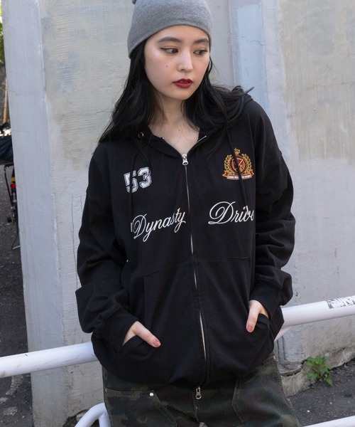 WEGO（ウィゴー） パーカー WEGO/ナンバリングカットZIPパーカー
