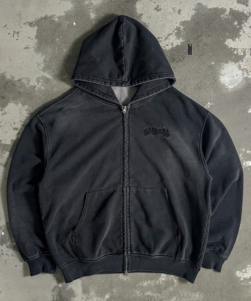 A'gem（エージェム） パーカー A'GEM/9 × .kom 猫ニットデニムジップ