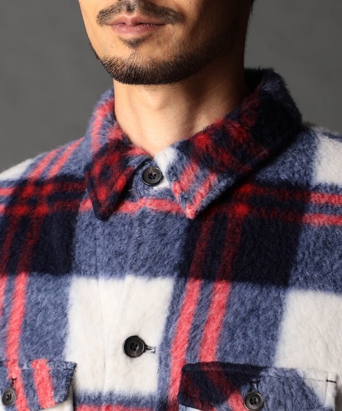NICOLE CLUB FOR MEN(ニコルクラブフォーメン) シャツ Wパッチ NICOLE CLUB FOR MEN(ニコルクラブフォーメン) シャツ Wパッチ