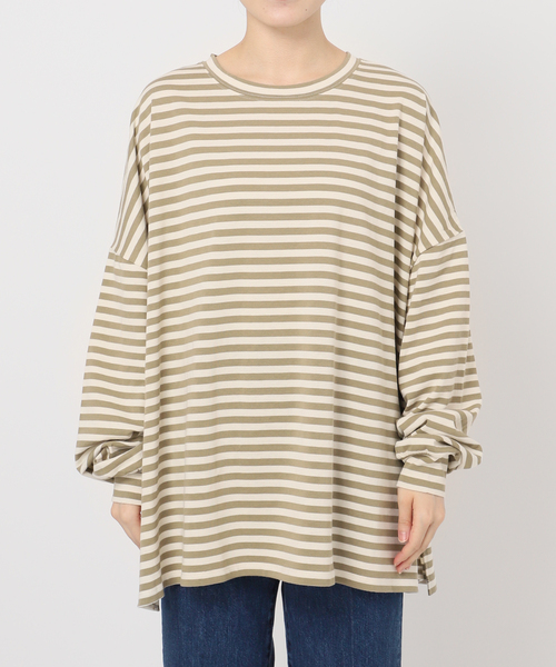 マディソンブルー パークス別注ビッグボーダープルオーバー ベージュ 00 B.C STOCK（ベーセーストック） tシャツ 「WEB限定」ウォッシャブル