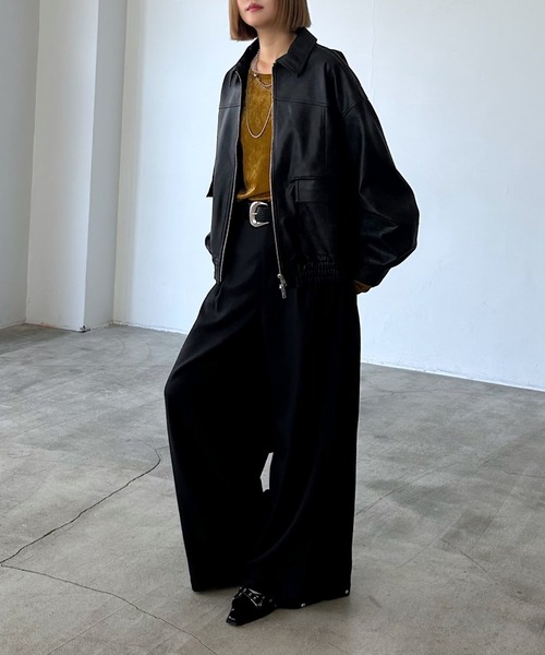 スラックス パンツ Wクロス2WAYパンツ「3color/2size」 レディース | PAGEBOY | 11