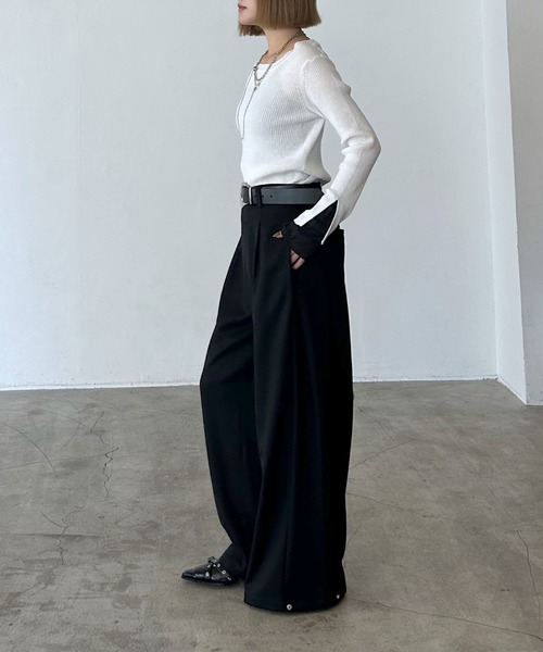 スラックス パンツ Wクロス2WAYパンツ「3color/2size」 レディース | PAGEBOY | 13
