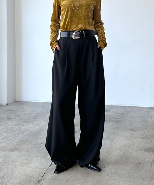 スラックス パンツ Wクロス2WAYパンツ「3color/2size」 レディース | PAGEBOY | 17