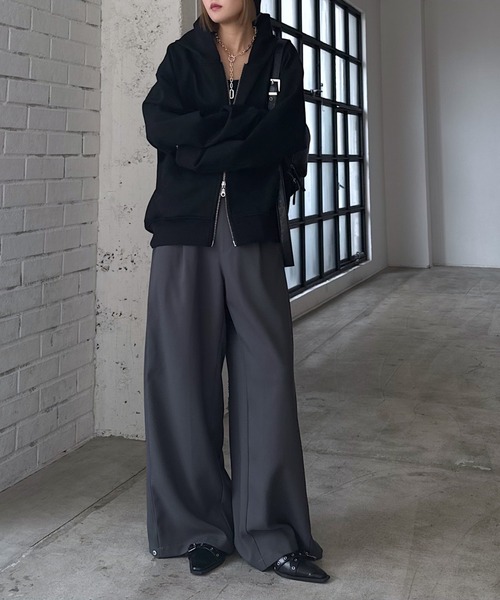 スラックス パンツ Wクロス2WAYパンツ「3color/2size」 レディース | PAGEBOY | 22