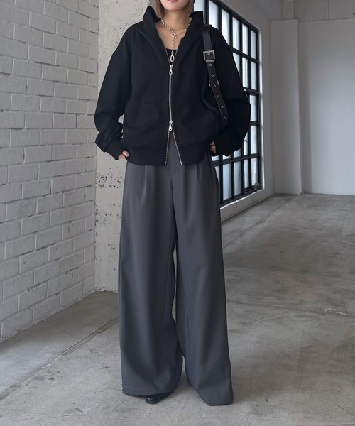 スラックス パンツ Wクロス2WAYパンツ「3color/2size」 レディース | PAGEBOY | 21