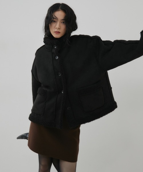 Aunt Marie's（アントマリーズ） コート アウター フェイクムートン