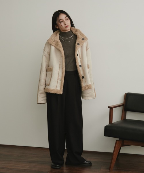 Aunt Marie's（アントマリーズ） コート アウター フェイクムートン