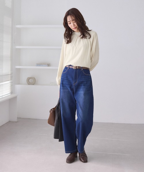 ROPE' PICNIC（ロペ ピクニック） ブラウス シャツ シャーリングカラー