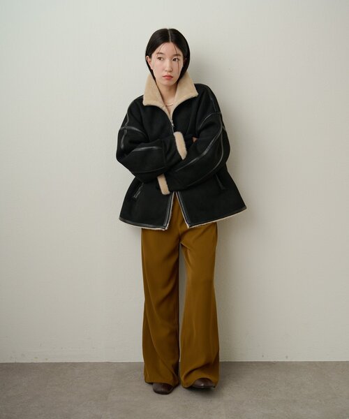 【お値引き⭕️】ムートン（ウールマイン） Omekashi（オメカシ） ムートンコート ボアコート フェイクムートン