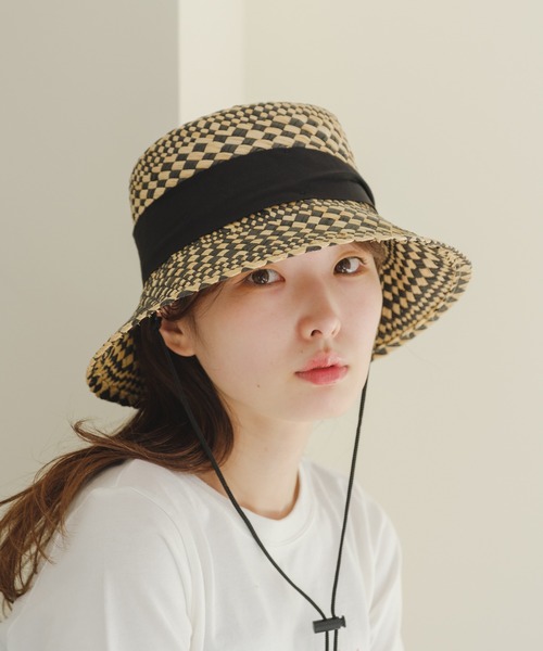 「halo commodity」 ストローハット FREE ブラック レディース_画像3